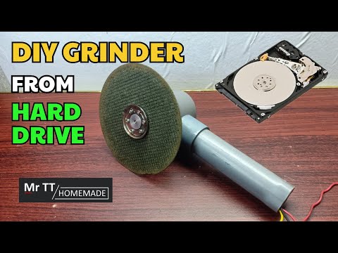 DIY grinder from hard drive | Ideas with old hard drives | Mr TT Homemade
