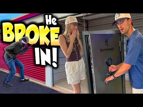 Storage unit owner SHOWED UP and BROKE IN... (and tried to get his safe back)