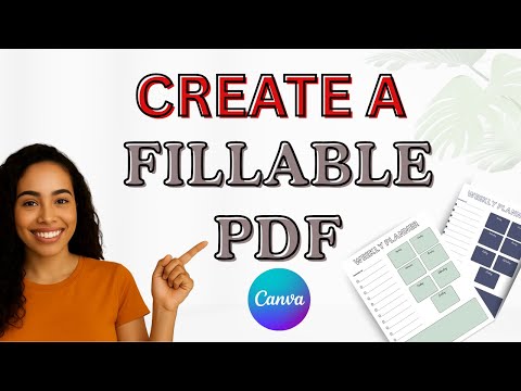 How to Make a Fillable PDF Digital Planner in Canva (Free & Easy!)