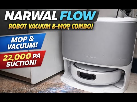 NARWAL Flow Robot Vacuum and Mop Combo, FlowWash Real-Time Self-Cleaning Track