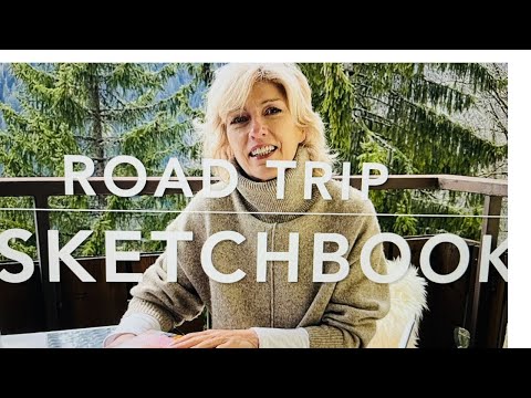 ART ROAD TRIP WITH SKETCHBOOK PAGES