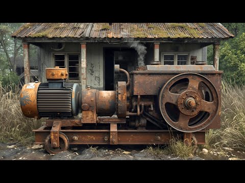 Never Throw Away This Old Broken Generator! Transforming Scrap Into a Heavy-Load Farm Generator
