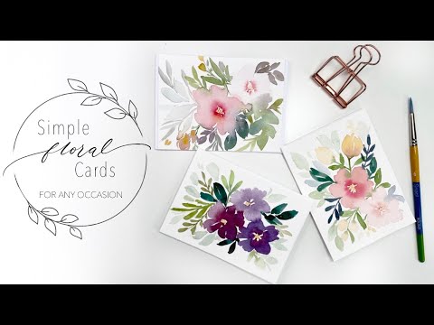 Simple Floral Cards For Any Occasion