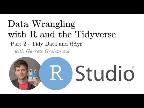 Tidy Data and tidyr -- Pt 2 Intro to Data Wrangling with R and the Tidyverse