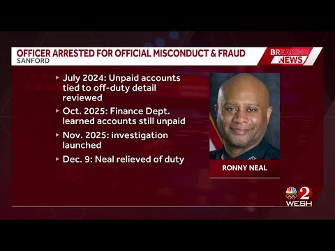 Florida police officer charged with fraud and 79 counts of misconduct