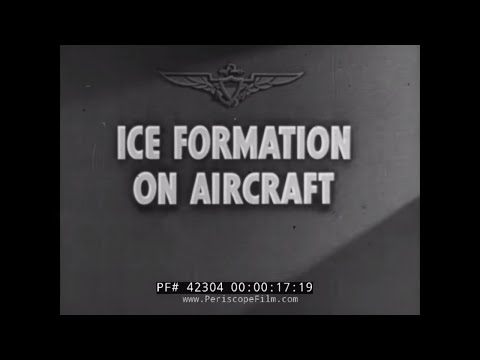 "ICE FORMATION ON AIRCRAFT" U.S. NAVY WWII PILOT TRAINING  WALT DISNEY ANIMATED FILM    42304