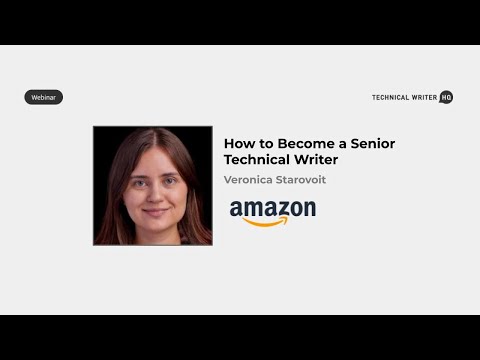 How to Become a Senior Technical Writer at Amazon
