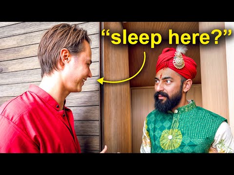 Asking Millionaires in India To Sleep in THEIR Home
