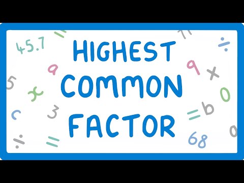 How to find the Highest Common Factor (2026/27 exams)