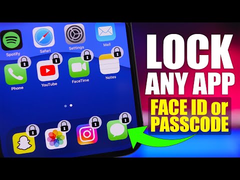 LOCK Any iPhone App With FACE ID or PASSCODE (New Easy Method)