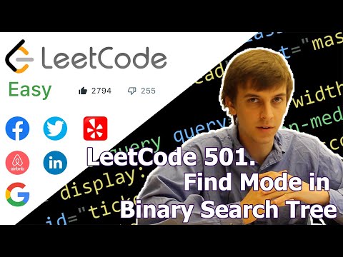 LeetCode 501. Find Mode in Binary Search Tree (Algorithm Explained)