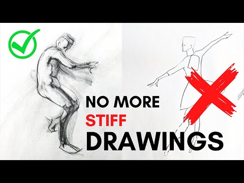 Stiff drawings? How to make drawings that are full of life