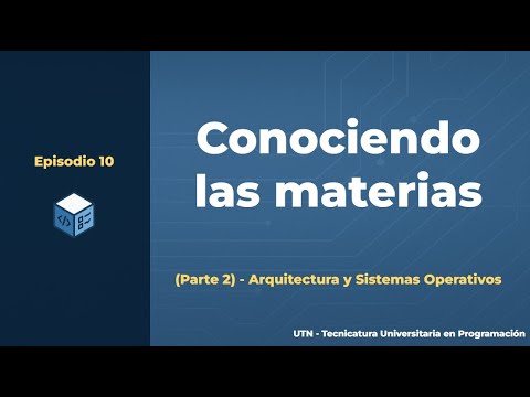 Episode 10 - University Technical Degree in Programming | Getting to Know the Subjects - Architec...