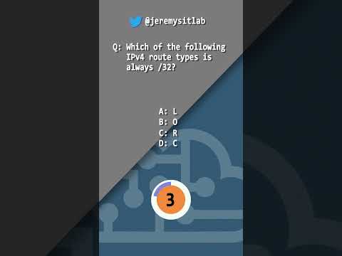 CCNA QUIZ // Route Types (2) // #shorts