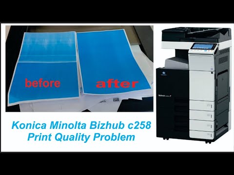 How to solve print quality Konica Minolta, laser unit clean, Konica Minolta print quality