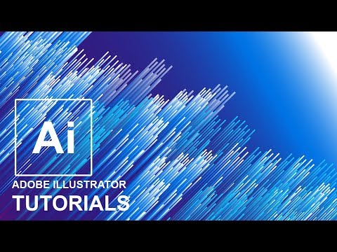 Blue Abstract Background | Straight Line Design |  Adobe Illustrator Tutorial