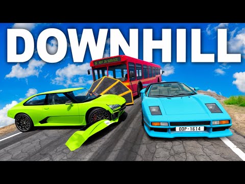 DOWNHILL DESTRUCTION! - BeamNG