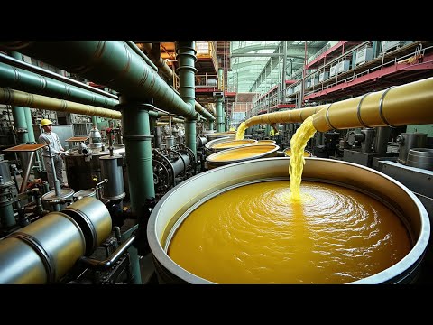 HOW is  Canola oil produced in a factory? Cooking Oil used as lubricant for Machines?