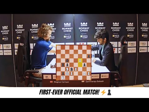 Magnus Carlsen vs Gukesh | Their First Official Clash! 🔥