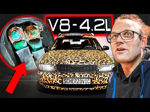 BÖSE ENTDECKUNG am Audi A8 V8! (mit Patrick in der Halle77)