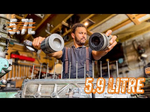 Mercedes Unimog 406/U900 Cabrio Restoration: Engine Assembly