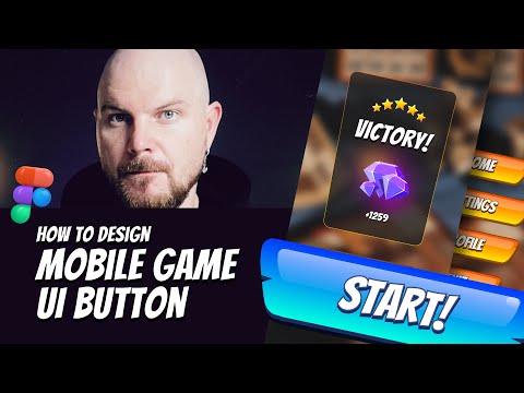 How to Design Game UI Button. A VERY simple way! 