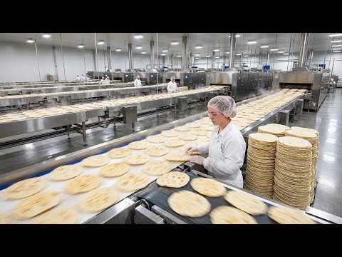 Inside the Largest Tortilla Factory – 1 Million Tortillas Made Every Day