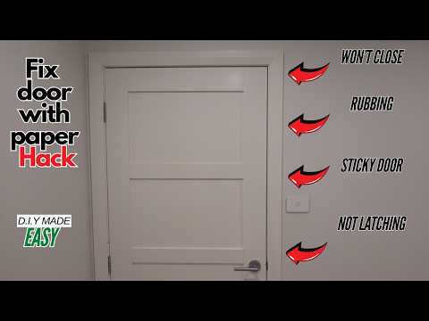 How to fix a sagging rubbing door that won’t close