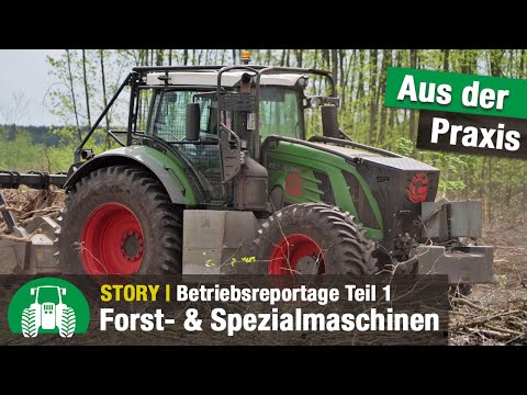 Holzernte und Forstarbeit bei der Galle GmbH | Harvester und Forwarder | Traktoren | Bagger