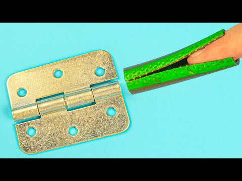 This tip changed my life! Door hinge from hose!
