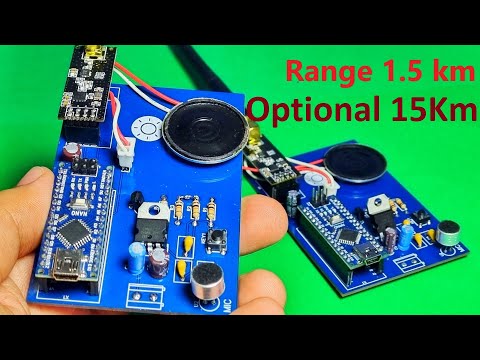 How to Make Wireless Walkie Talkie Using Arduino at Home / 1.5 K.M Range / Optional range 15 km