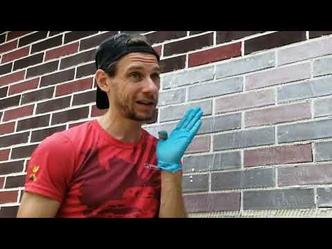 Монтаж Гибкого кирпича на пенопласт