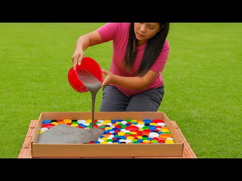unique ideas for garden plastic bottle crafts / how to design garden from plastic bottles and cement