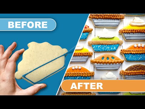 How to Decorate EASY Pie Cookies with Royal Icing!