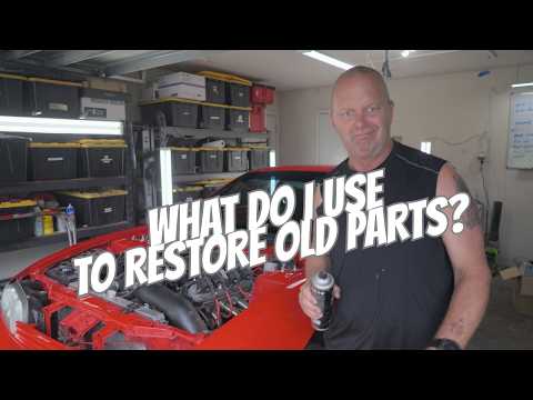 See What This Black Trim Spray Does To Old Car Parts!
