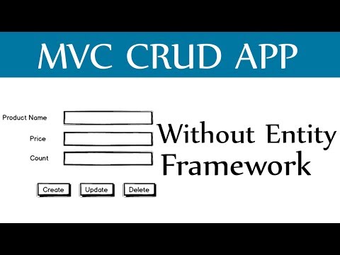 Asp.Net MVC CRUD Without Entity Framework - Create,Update,Delete and View