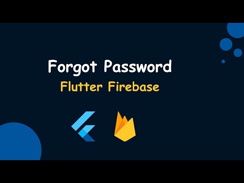 Forgot Password in Flutter | Reset Password in Flutter Firebase