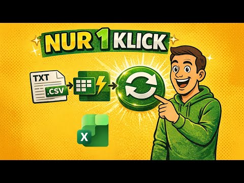 Excel Power Query: Data import now only takes 1 click 🚀