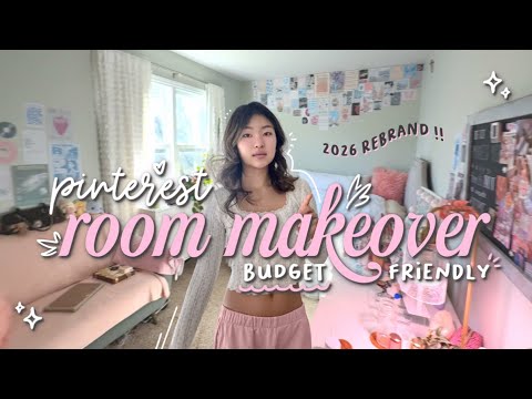 rebranding for 2026 ~ cozy pastel room inspo + tour! deep clean + girly bedroom transformation