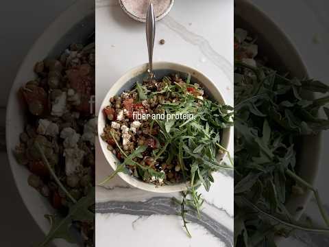 Lentil Bruschetta Salad (I’m obsessed)