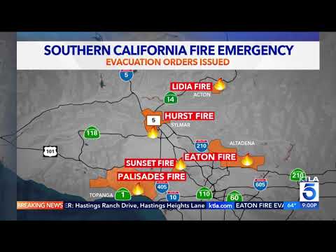 KTLA Wednesday Night Wildfire Coverage
