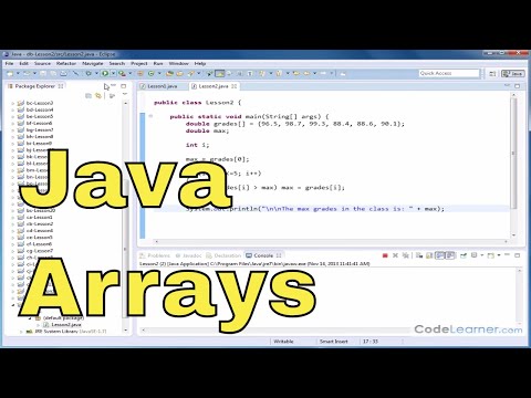 Java Tutorial - 02 - Using a Loop to Access an Array