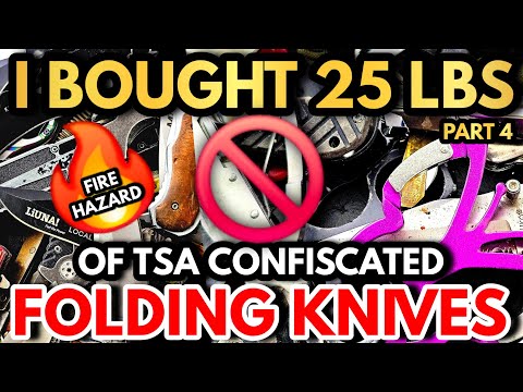 I Bought 25 POUNDS Of TSA Confiscated Knives - FIRE HAZARDS And Personal Information? - Part 4