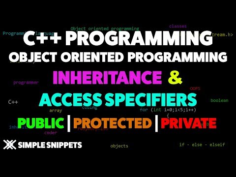 Access Specifiers in Inheritance with Example | Public - Protected - Private | OOPs in C++