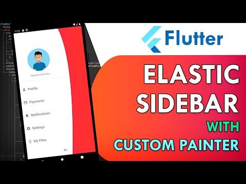 Flutter Elastic Navigation Sidebar | Flutter UI Tutorial