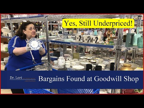 Yes, Underpriced! Blue White, Homer Laughlin, Limoges, Bassett Furniture - Thrift with Me Dr. Lori