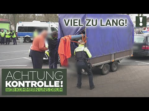 Transporter mit ÜBERDIMENSIONALER Ladung! Alles sicher? | Achtung Kontrolle
