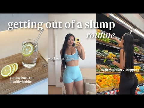 get back into routine with me 🌱 working out, grocery shopping, & practicing healthy habits!