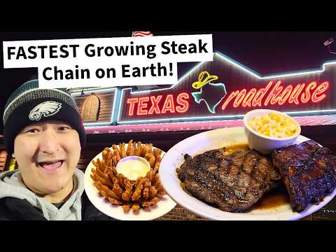 The World's FASTEST GROWING Steak Chain! Is TEXAS ROADHOUSE Worth The Hype?