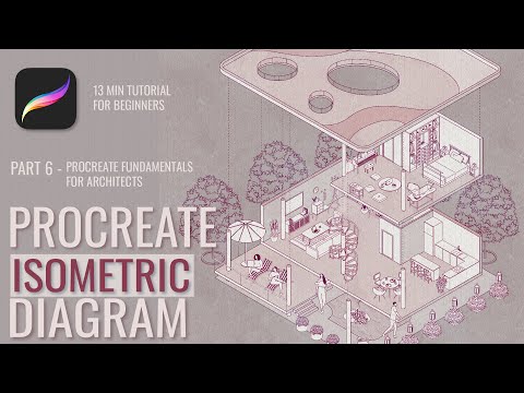 How to Make Isometric Diagrams in Procreate Tutorial | Procreate for Architects Part 6